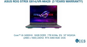 ASUS ROG STRIX G814JVR-N6429  (3 YEARS WARRANTY)