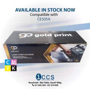 Gold Print Toner Compatible with CE505A