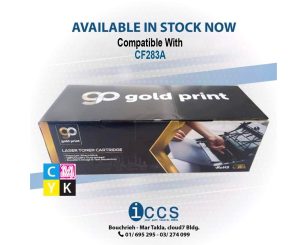 Gold Print Toner Compatible with CF283A