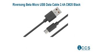 Riversong Beta Micro USB Data Cable 2.4A CM20 Black