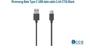 Riversong Beta Type C USB data cable 2.4A CT20 Black