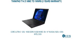 THINKPAD T14 21MMCTO1WWR5  (3 YEARS WARRANTY)