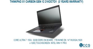 THINKPAD X1 CARBON GEN 12 21KDCTO1  (3 YEARS WARRANTY)