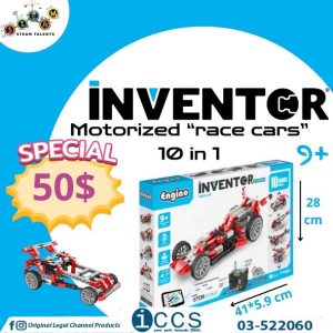 Engino Inventor Motorized race cars 10 in 1