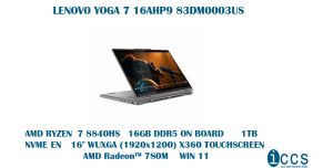 LENOVO YOGA 7 16AHP9 83DM0003US