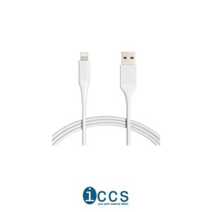 RIVACASE PS6008 WT12 ENG USB-A / Lightning cable, 1,2m white